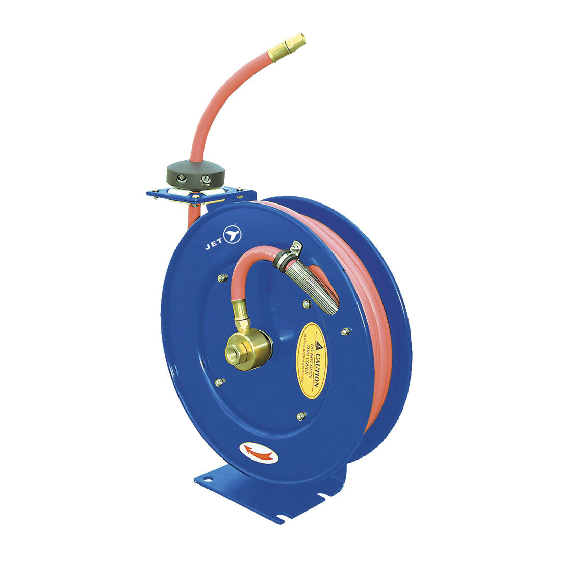 JET 391722 Heavy Duty Retractable Hose Reel, 3/8 in ID x 50 ft L Hose, 300  psi Pressure